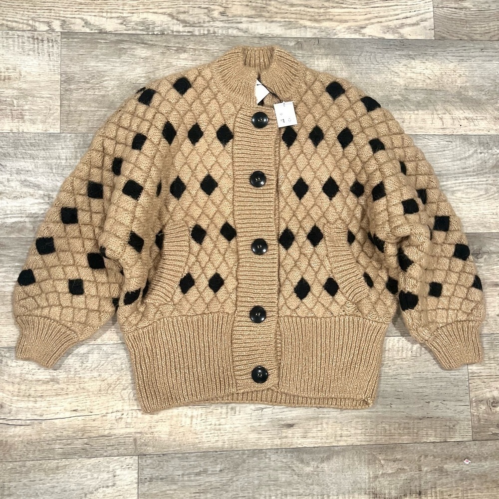 ZARA Oversized Wool-Blend Cardigan - Picture 11 of 17